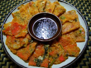 Kimchi pancakes