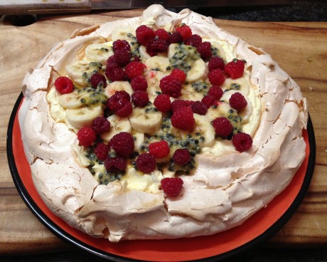 homemade pavlova